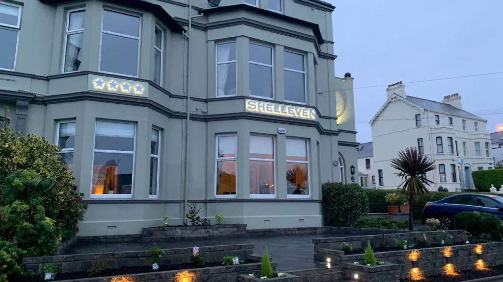 Shelleven Guest House exterior in Bangor, a top choice for Pickie FunPark Escapes in Northern Ireland
